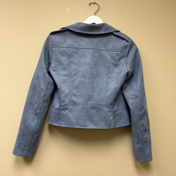 BB Dakota Blue Moto Jacket Size Small - Picture 5 of 14